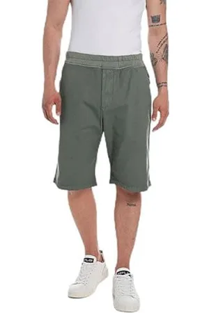 Replay Męskie bermudy M9939, 703 zielony (Aviator Green), 31, , 31W