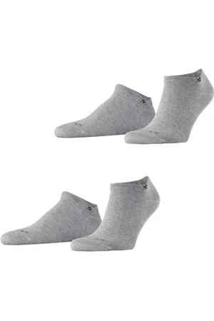 Burlington Mężczyźni Skarpety do trampek Everyday Sneaker Multipack M Sn Bawełna krótkie jednokolorowe 2 Pak, , 40-46