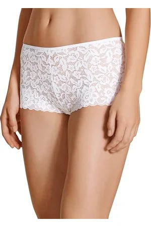 Calida Damskie majtki Natural Comfort Lace Slip, białe, normalne
