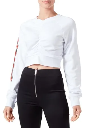 Pinko MELEAGRO Bawełniana bluza z nadrukiem i kryształkami, , L
