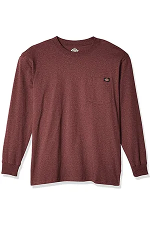 Dickies Ciężka koszulka z długim rękawem dla mężczyzn, z okrągłym dekoltem, Big and Tall, L