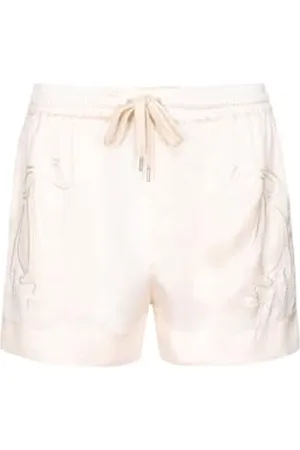 Pinko Stargate Szorty satynowe Haftowane Damskie, , S
