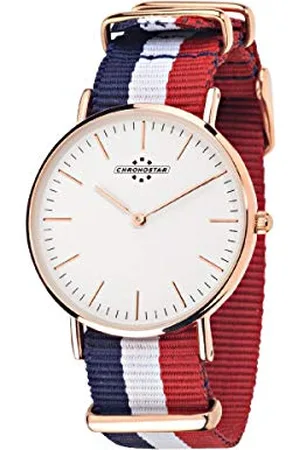 Chronostar Damski analogowy zegarek kwarcowy z nylonową bransoletką R3751252501