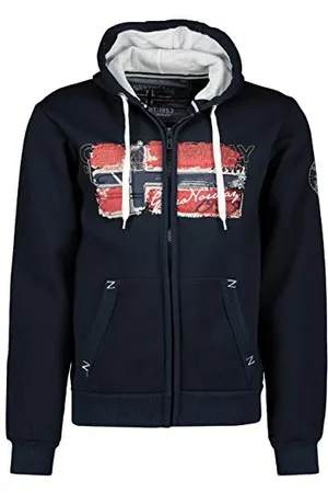 Geographical Norway Geographical Norway gayto Męska bluza z kapturem z kieszenią kangurka - Bluza z kapturem z logo bluza z kapturem ciepły długi rękaw - mężczyźni wiosna lato jesień zima ( M), , M