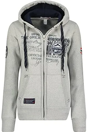 Geographical Norway Goresun Damska bluza z kapturem z kieszeniami kangur - Ciepła bluza z długim rękawem - damska kurtka z kapturem Wiosna Lato Jesień Zima ( XL), , XL