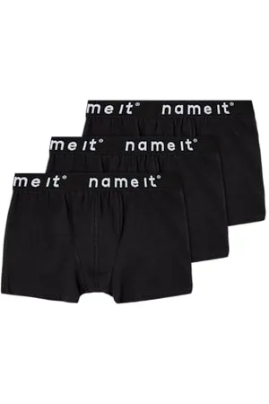 NAME IT Chłopięce majtki NKMBOXER 3P NOOS czarne, 110