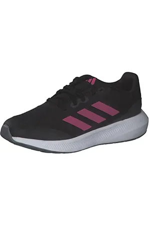 adidas Uniseks - dzieci RunFalcon 3 Lace Shoes, CARBON BLACK/PULMAG/GREY SIX, 28 EU