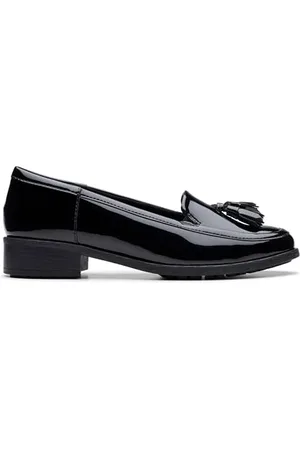 Clarks Premium Damskie mokasyny Havisham Edge, Black Pat, 36 EU, , 36 EU