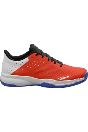 Wilson KAOS Stroke 2.0 męskie buty tenisowe, białe/pomarańczowe.com/Bluing, 13,5 UK, , 13.5 UK