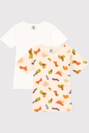 Petit Bateau 2 Koszulki MC varian10A, , 10 lat