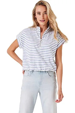 Garcia Bluza damska, niebiesko-szara, XXL, , XXL