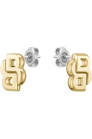 HUGO BOSS Kolczyki sztyfty, biżuteria damska, kolekcja Ycon, żółte złoto-1580562