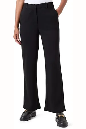VERO MODA Bestseller A/S Damskie spodnie VMSUMIALBA MR Wide Pant Boo, czarne, 40/32, , 40W / 32L