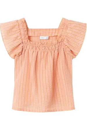 NAME IT Dziewczęca Nkfjunica Short Top bluzka z krótkim rękawem, , 134/140 cm
