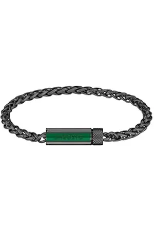 Lacoste Bransoletka z łańcuszkiem, biżuteria męska, kolekcja Spelt, czarna-2040339