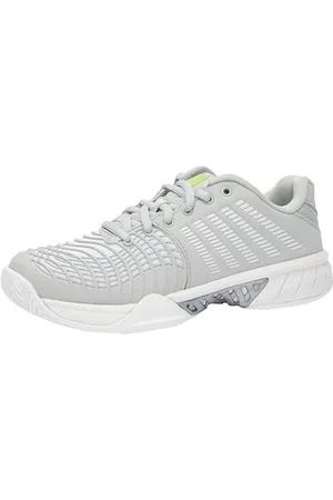 K-Swiss Performance Damskie buty tenisowe Express Light 3, szaro-fioletowe/białe/limonkowe zielone, 40 EU, , 40 EU