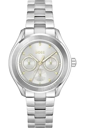 HUGO BOSS Analogowy zegarek kwarcowy dla kobiet z bransoletką ze stali nierdzewnej, kolekcja Lida-1502747