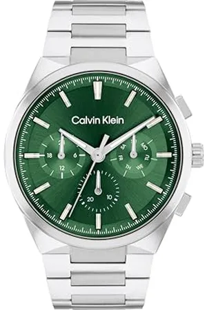 Calvin Klein Analogowy zegarek kwarcowy wielofunkcyjny dla mężczyzn z bransoletką ze stali nierdzewnej, kolekcja Distinguish-25200441