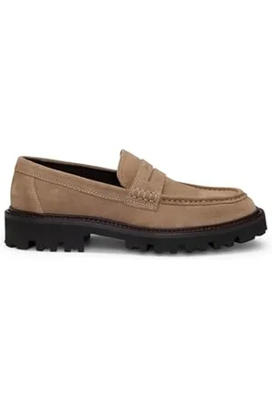 HUGO BOSS Julyo_loaf_SD, Mokasyna Mężczyźni, Lekki beżowy, 44 EU
