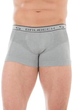 Brubeck ® 3 x BX10050 Comfort Cotton męskie bokserki | bielizna funkcyjna | bezszwowe | odporne na odkształcenia | oddychające, bez kłaczków, rozmiar: S, kolor: szary, , S