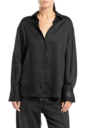 Replay Damska bluzka Comfort Fit wiskoza, , XS