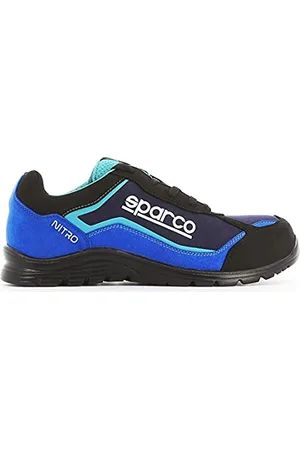 Sparco Unisex Teamwork Scarpa Antinfortunistica Da Lavoro-Bassa Per Uomo E Donna-Nitro-S3 SRC buty przeciwpożarowe, Nero Blu . - 40 EU