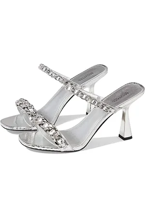 Michael Kors Damskie sandały Clara, srebrne, 39,5 EU, , 39.5 EU
