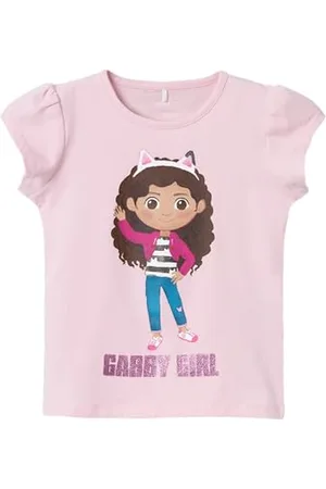 NAME IT Dziewczęca Nmfmamma Gabby Ss Top Box Sky T-Shirt, , 86 cm