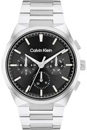 Calvin Klein Analogowy zegarek kwarcowy wielofunkcyjny dla mężczyzn z bransoletką ze stali nierdzewnej, kolekcja Distinguish-25200459