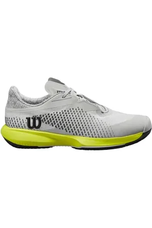 Wilson KAOS Swift 1.5 męskie buty do tenisa, perłowy niebieski/czarny/żółty (Safety Yellow), rozmiar 40, , 7.5 UK