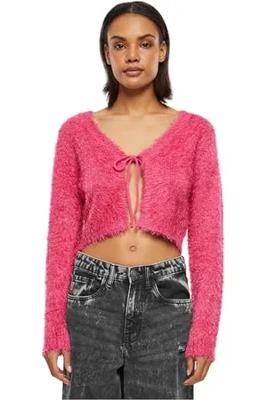 Urban classics Damski kardigan damski Tied Cropped Feather Cardigan L, , L