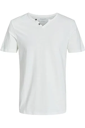JACK & JONES Jjesplit Neck Tee Ss Noos Podkoszulek Mężczyźni, , XXL