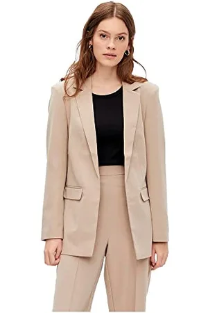 Pieces® Kobiety Pcbossy Ls Loose Noos Marynarka, Beżowy, XS