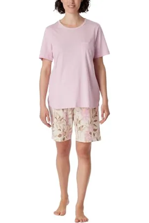 Schiesser Damen Schlafanzug Set kurz Baumwolle Modal - Nightwear