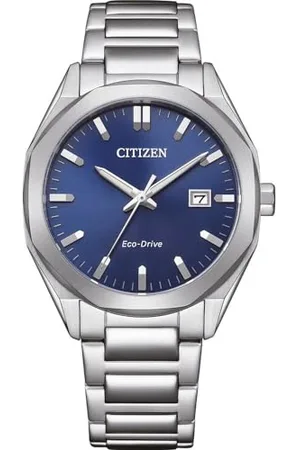 Citizen Męski analogowy zegarek Eco-Drive z paskiem ze stali nierdzewnej BM7620-83L, , Nowoczesny