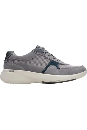 Clarks Męskie tenisówki Lehman Race, ciemnoszare Combi, 45, , 44.5 EU