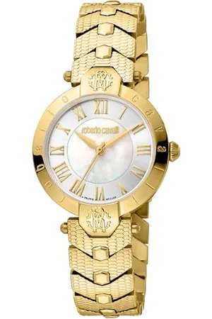 Roberto Cavalli Damski analogowy zegarek kwarcowy z paskiem ze stali nierdzewnej RV1L166M0051, , moda