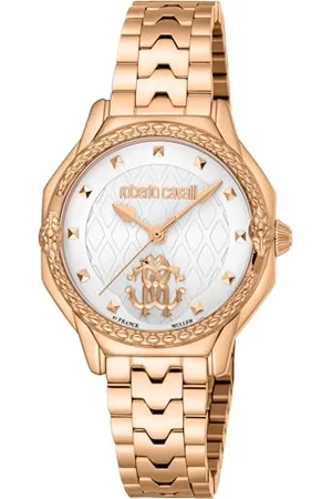 Roberto Cavalli Damski analogowy zegarek kwarcowy z paskiem ze stali nierdzewnej RV1L225M0061, , moda