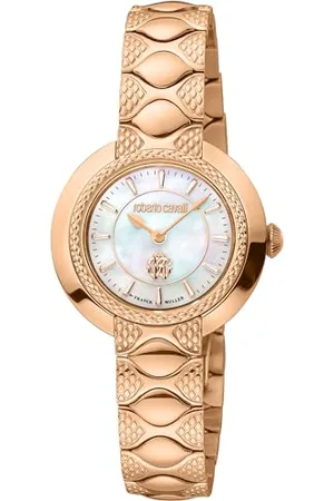 Roberto Cavalli Damski analogowy zegarek kwarcowy z paskiem ze stali nierdzewnej RV1L180M0041, , moda