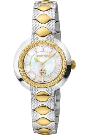 Roberto Cavalli Damski analogowy zegarek kwarcowy z paskiem ze stali nierdzewnej RV1L180M0051, , moda