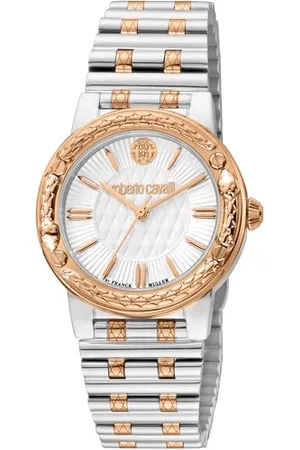 Roberto Cavalli Damski analogowy zegarek kwarcowy z paskiem ze stali nierdzewnej RV1L188M0101, , moda