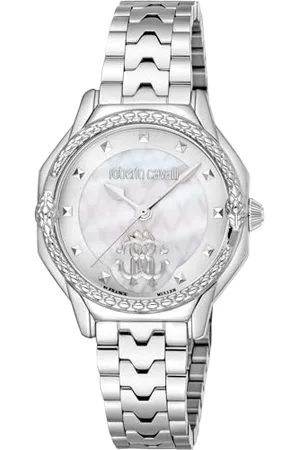 Roberto Cavalli Damski analogowy zegarek kwarcowy z paskiem ze stali nierdzewnej RV1L225M0041, , moda