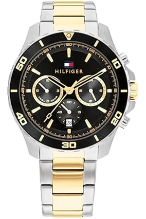 Tommy Hilfiger Multi cyferblat kwarcowy zegarek dla mężczyzn z dwukolorową bransoletką ze stali nierdzewnej - 1792095, bransoletka