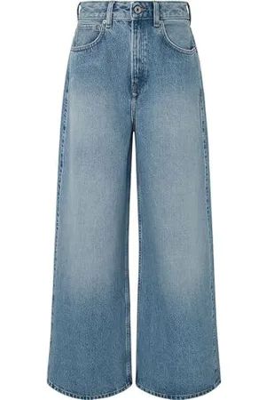 Pepe Jeans Damskie dżinsy z szerokimi nogawkami Uhw PL204740, niebieskie (Denim-MP4), 31W / 32L, , 31W / 32L