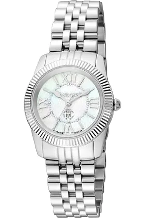 Roberto Cavalli Damski analogowy zegarek kwarcowy z paskiem ze stali nierdzewnej RV1L191M0041, , moda