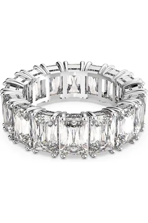 Swarovski Pierścionek Vittore, Szlif prostokątny, , Powłoka z rodu