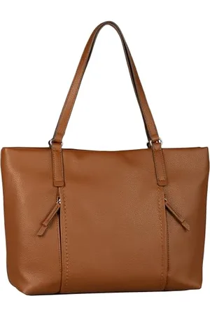 TOM TAILOR Bags Beca Torebka Damska Torba na Ramię Zamek Błyskawiczny Duża Koniak Brązowy, , Essential
