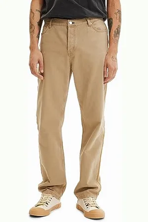 Desigual Męskie dżinsy Denim_REX 6011 Camel, brązowe, rozmiar 32, , 32