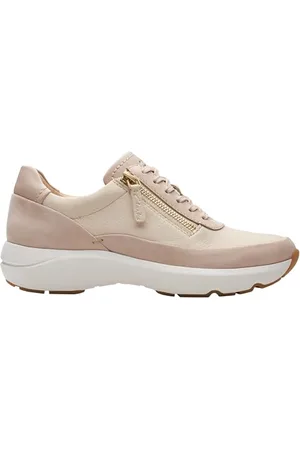 Clarks Damskie trampki Tivoli Zip Sand, Combi, 37 EU, , 37 EU