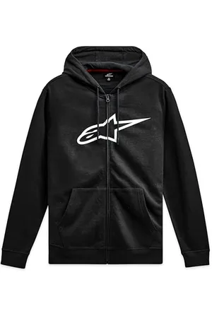 Alpinestars Męska bluza z kapturem Ageless Zip V3, czarno-biała, M, Czarny, biały, M